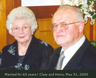 Married for 55 years! Clara and Heinz, May 31, 200