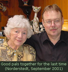 Good pals together for the last time (Clara & Reinhard, Noderstedt, September 2001)