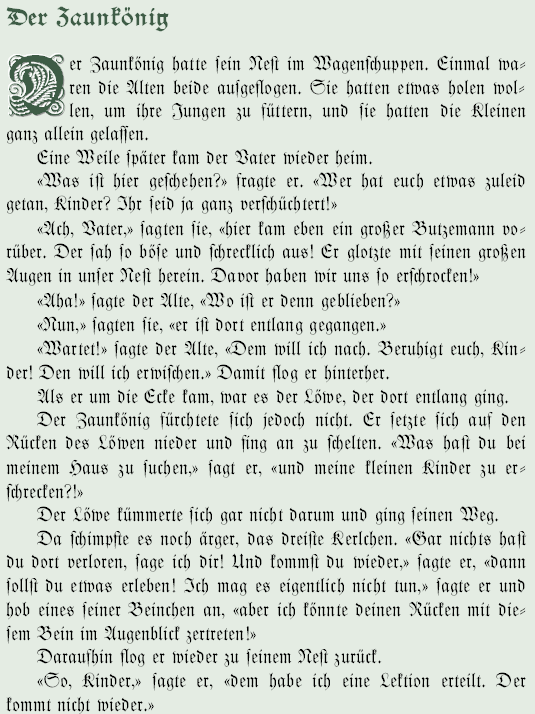 German text in printed Fraktur script