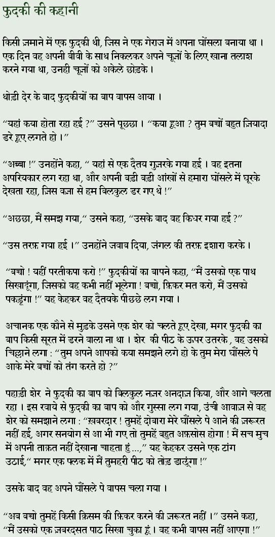 Hindi text in Devanagari script