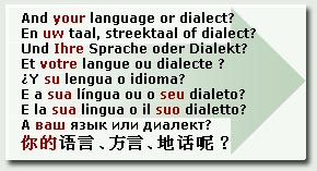 And YOUR language?
