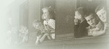 Picture of Jewish children leaving Germany by train